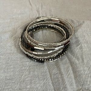 Wrap bracelet set.